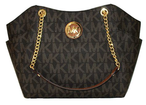 michael kors jet set tote brown leather|Michael Kors jet set duffle.